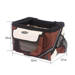 Useful Bicycle Dogs Baskets Wear-resistant Multi-Purpose Foldable Waterproof Small Pet Cat Dog Bicycle Baskets for Outdoor