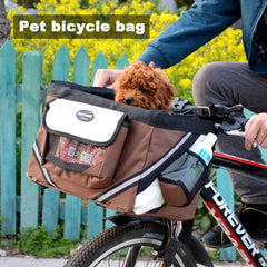 Useful Bicycle Dogs Baskets Wear-resistant Multi-Purpose Foldable Waterproof Small Pet Cat Dog Bicycle Baskets for Outdoor