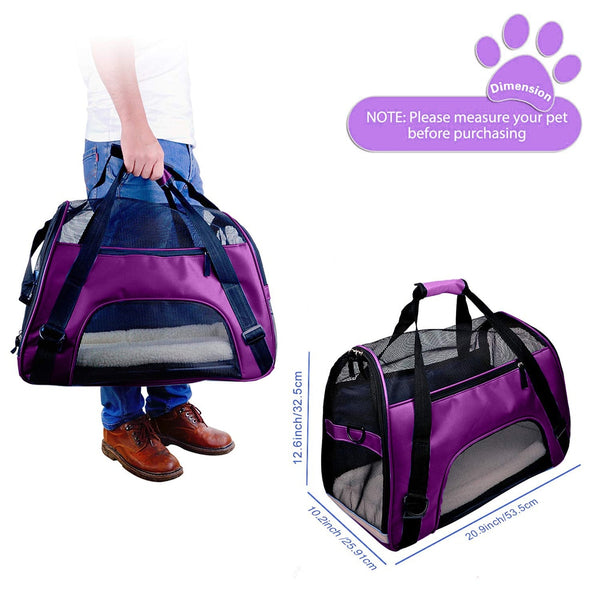 Pet Backpack Messenger Carrier Bag Pet Cat Dog Carrier Outgoing Travel Packets Breathable Pet Handbag For Small Dog