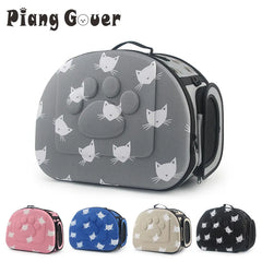 Cat Pattern Dog Carrier Bag Portable Cats Handbag Foldable Travel Bag Puppy Carrying Shoulder Pet Bags