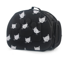 Cat Pattern Dog Carrier Bag Portable Cats Handbag Foldable Travel Bag Puppy Carrying Shoulder Pet Bags