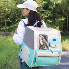 High Quality Carrying Cat Travel Backpack Portable Transport Trolley Bag Breathable Space Capsule Pet Trolley Carrier For Dog