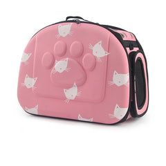 Cat Pattern Dog Carrier Bag Portable Cats Handbag Foldable Travel Bag Puppy Carrying Shoulder Pet Bags