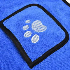 New Pet Dog Bath Towel for Small Medium Large Dog Bathrobe Cloth Microfiber Super Absorbent Pet Drying Towel Soft Dog Towel