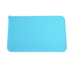 New Waterproof Pet Mat For Dog Cat Solid Color Silicone Pet Food Pad Pet Bowl Drinking Mat Dog Feeding Placemat Easy Washing
