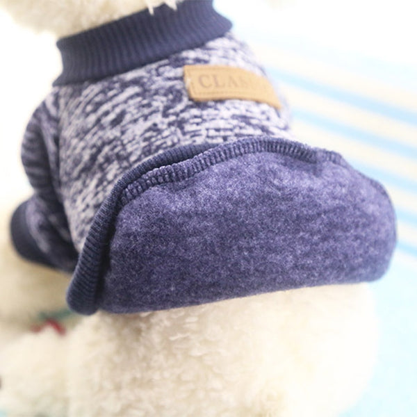 Classic Warm Dog Clothes Puppy Pet Clothes Sweater Coat Winter Fashion Soft For Small Dogs Chihuahua XS-2XL