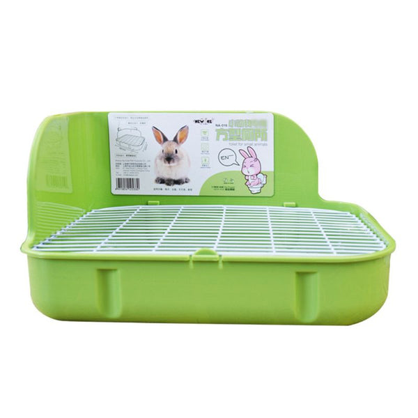 2022 New Pet Small Toilet Clean Cage Square Bed Pan Potty Keep Hygiene Bedding Corner Litter Box for Animals Rabbit