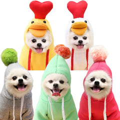 Cute Fruit Dog Clothes for Small Dogs hoodies Warm Fleece Pet Clothing Puppy Cat Costume Coat for French Chihuahua Jacket Suit