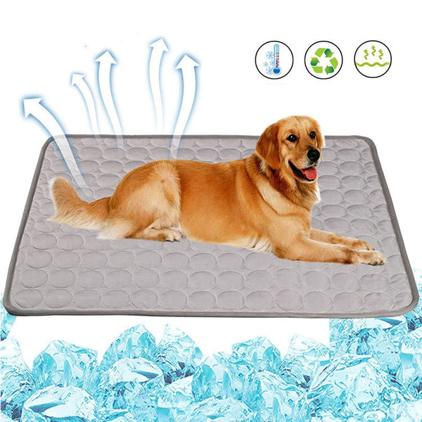 Dog Cooling Mat Summer Pad Mat For Dogs Cat Breathable Blanket Cat Ice Pads Washable Sofa Breathable Pet Dog Bed Pet Mats