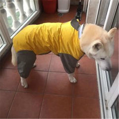 Large Pet Dog Raincoat Waterproof Rain Clothes Jumpsuit For Big Medium Small Dogs Golden Retriever Outdoor Pet Clothing Coat