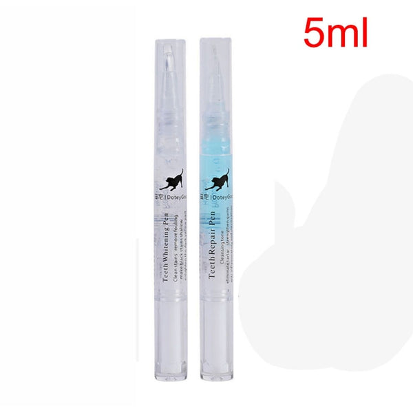 5ml Dog Cat Teeth Cleaning Pen Pet Beauty Toothbrush Clean Kit Tartar Dental Stone Dog Accessories Teeth Cleaner Tartar Remover