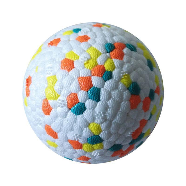 Teething Pet Toy Dog Solid Toy Ball Interactive Dog Toys Light Popcorn Ball Dog Ball Light Chew Rubber Ball High Elastic Bite