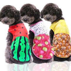 Cartoon Dog Shirt Summer Small Dog Clothes Chihuahua Tshirt Puppy Vest Yorkshire Terrier Pet Clothes Ropa Perro Pets Clothing
