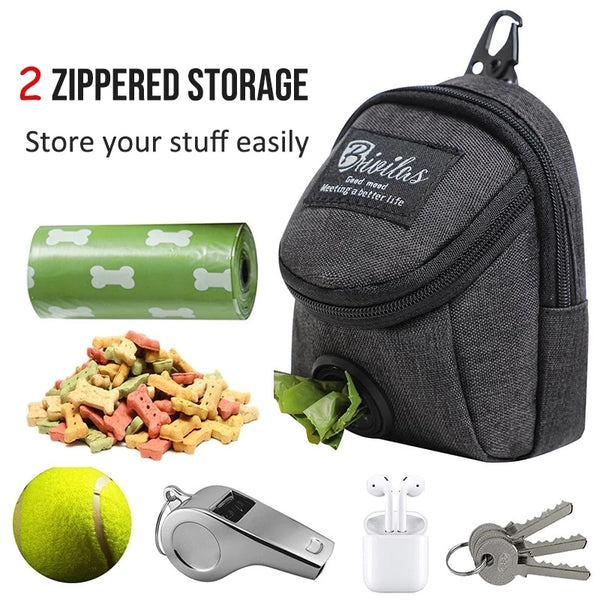 Portable Pet Dog Treat Bag Pouch Multifunction Dog Training Bag Outdoor Travel Dog Poop Bag Dispenser Durable Pet Accessories